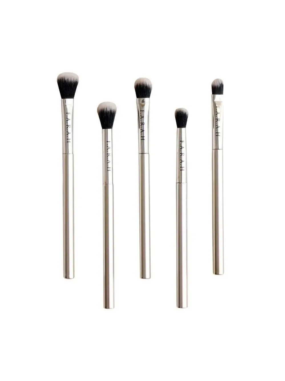 F.A.R.A.H Silver Makeup Eye Perfection Brush Set